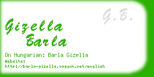 gizella barla business card